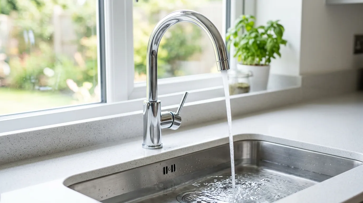 Local Plumbing Master Pros same day plumber fixing a faucet in Grafton, WI